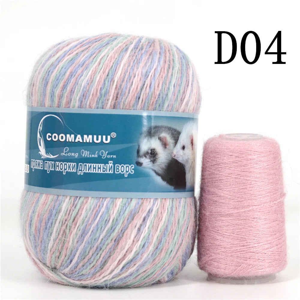 Laine à Tricoter Mink Cashmere 50g-20g - Fil Doux Anti-Bouloche
