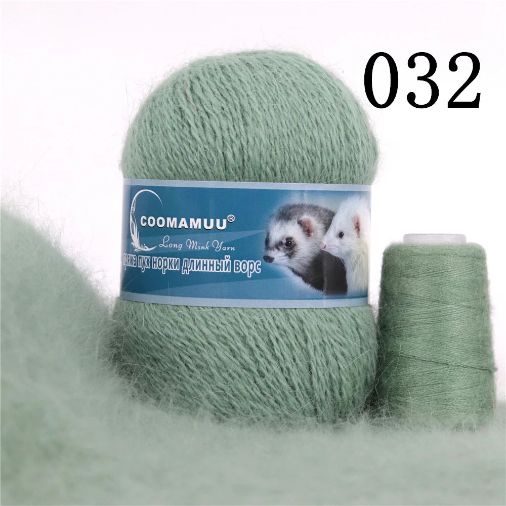Laine à Tricoter Mink Cashmere 50g-20g - Fil Doux Anti-Bouloche