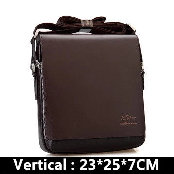 Sac Bandoulière Homme Vintage PU Cuir - Style Messager Rétro