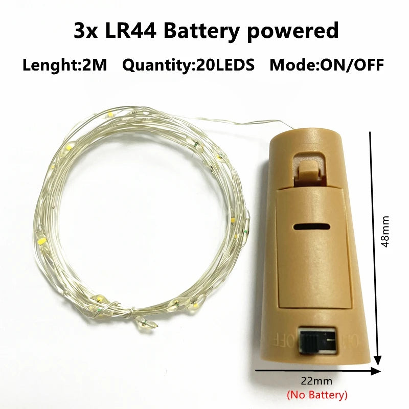 Guirlande LED Fil de Cuivre 1 à 10 m - Lumière Fée pour Décoration