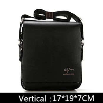Sac Bandoulière Homme Vintage PU Cuir - Style Messager Rétro