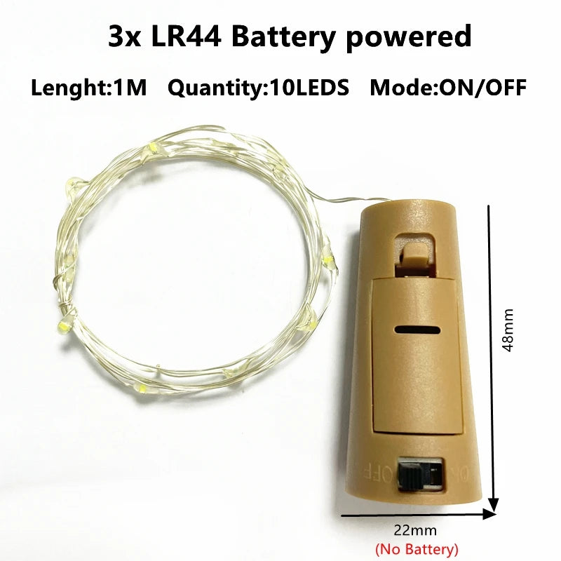 Guirlande LED Fil de Cuivre 1 à 10 m - Lumière Fée pour Décoration