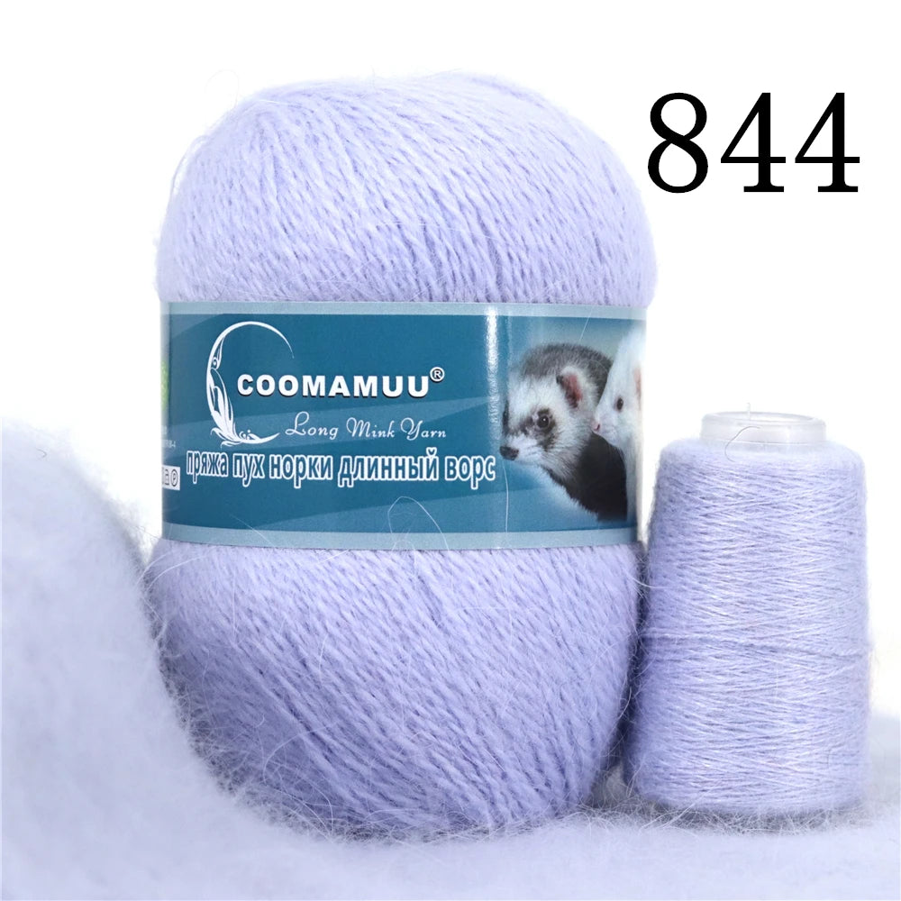 Laine à Tricoter Mink Cashmere 50g-20g - Fil Doux Anti-Bouloche