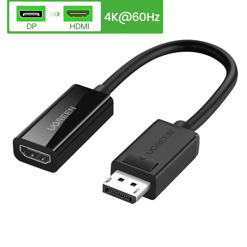 Adaptateur DisplayPort vers HDMI UGREEN 4K - Pour PC, Mac, Console