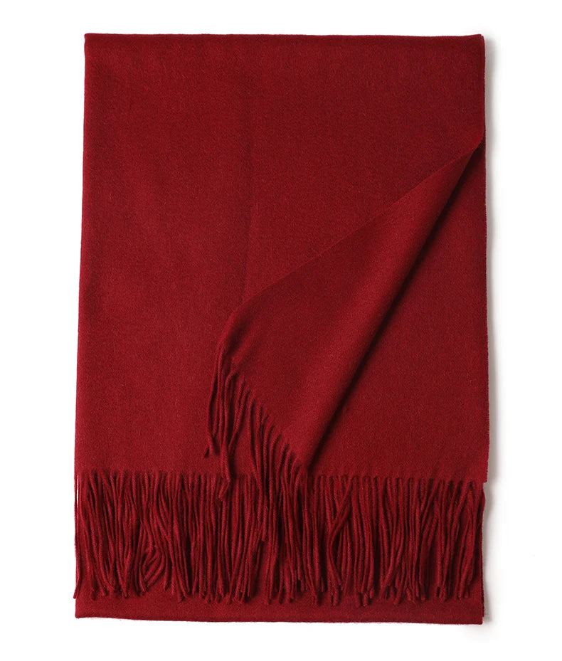 Écharpe Laine Luxe Broderie Personnalisée 70x200 cm