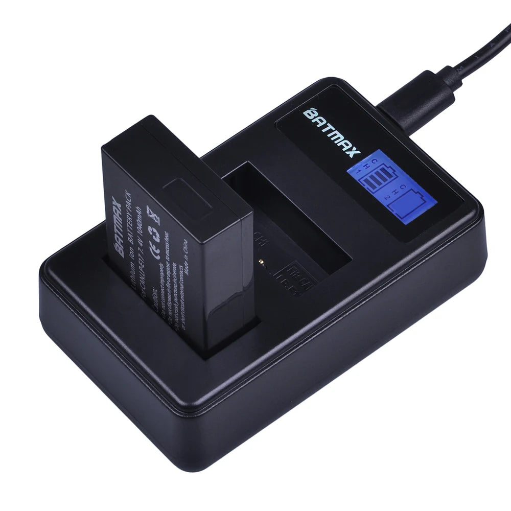 Batterie LP-E17 1040mAh + Chargeur Double USB pour Canon EOS M3/M5/M6