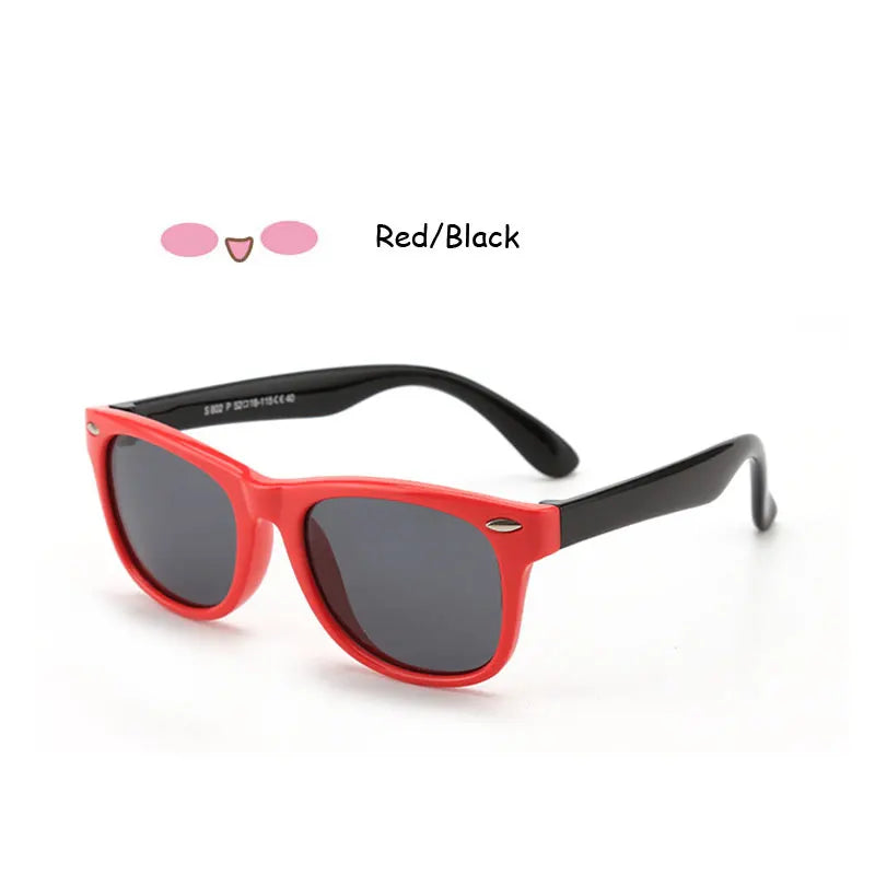 Lunettes de Soleil Enfant Polarisées - Classique avec Rivets Style Marque