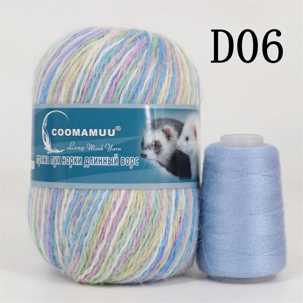 Laine à Tricoter Mink Cashmere 50g-20g - Fil Doux Anti-Bouloche