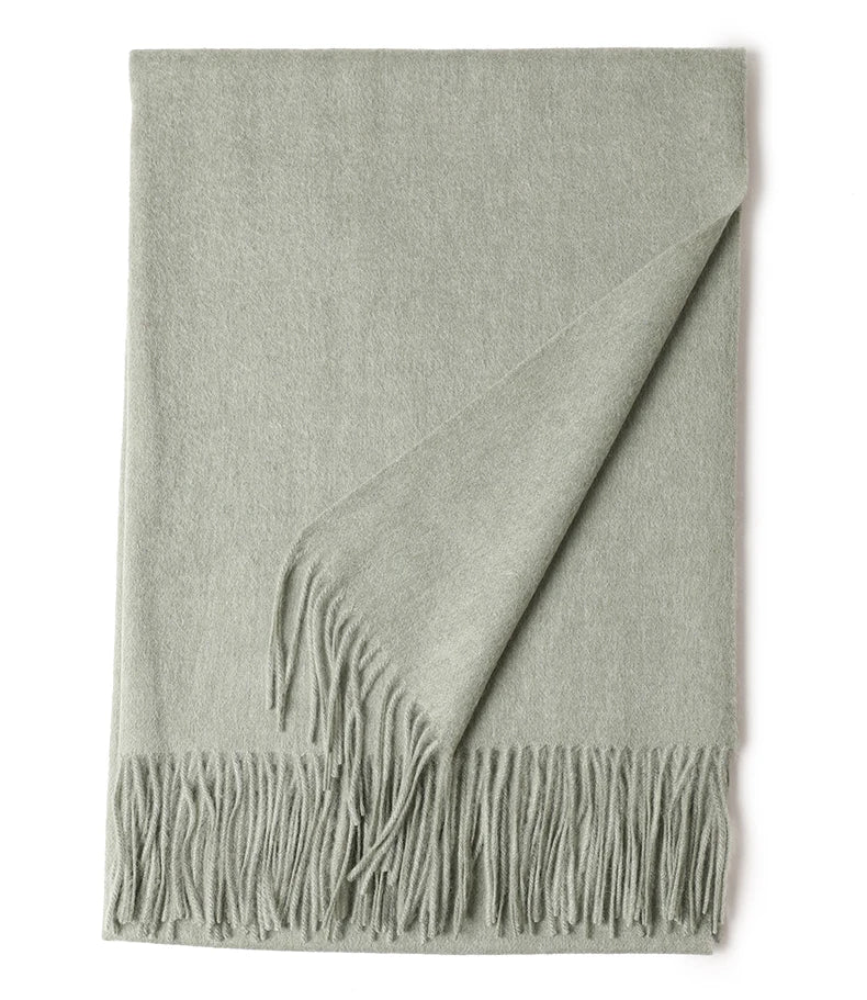 Écharpe Laine Luxe Broderie Personnalisée 70x200 cm