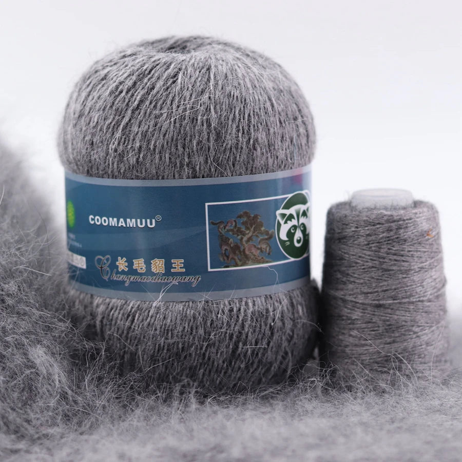 Laine à Tricoter Mink Cashmere 50g-20g - Fil Doux Anti-Bouloche
