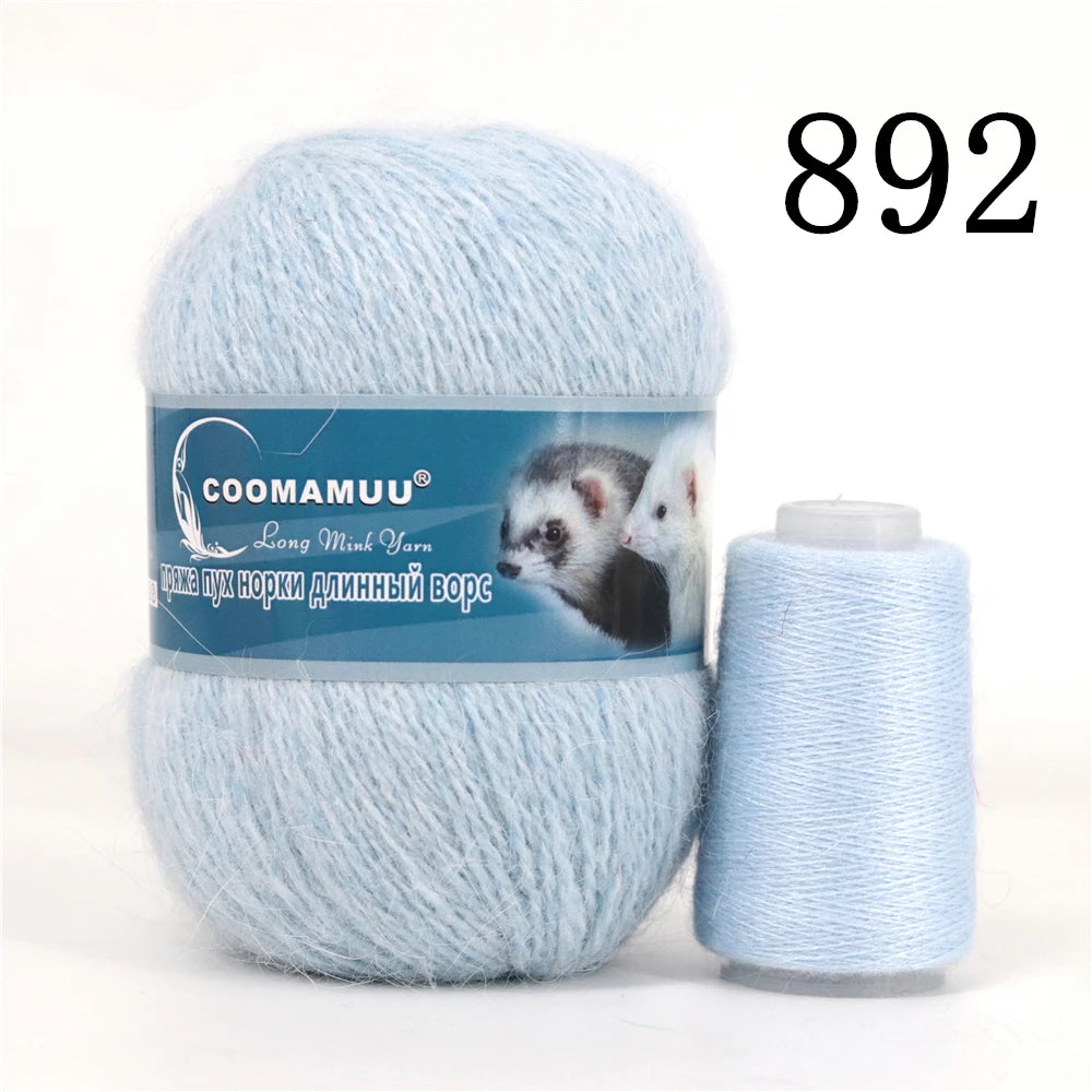 Laine à Tricoter Mink Cashmere 50g-20g - Fil Doux Anti-Bouloche