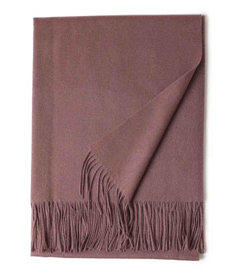 Écharpe Laine Luxe Broderie Personnalisée 70x200 cm