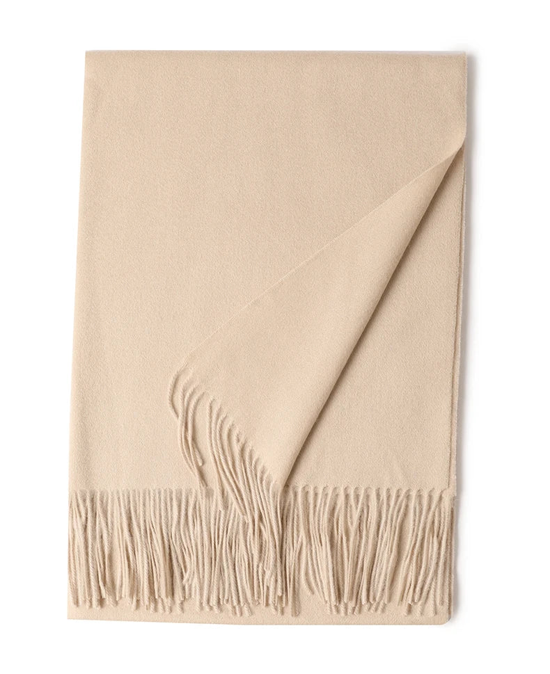 Écharpe Laine Luxe Broderie Personnalisée 70x200 cm