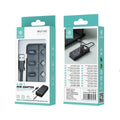 Hub USB 3.0 4 Ports avec Interrupteurs Indépendants et LED - Noir