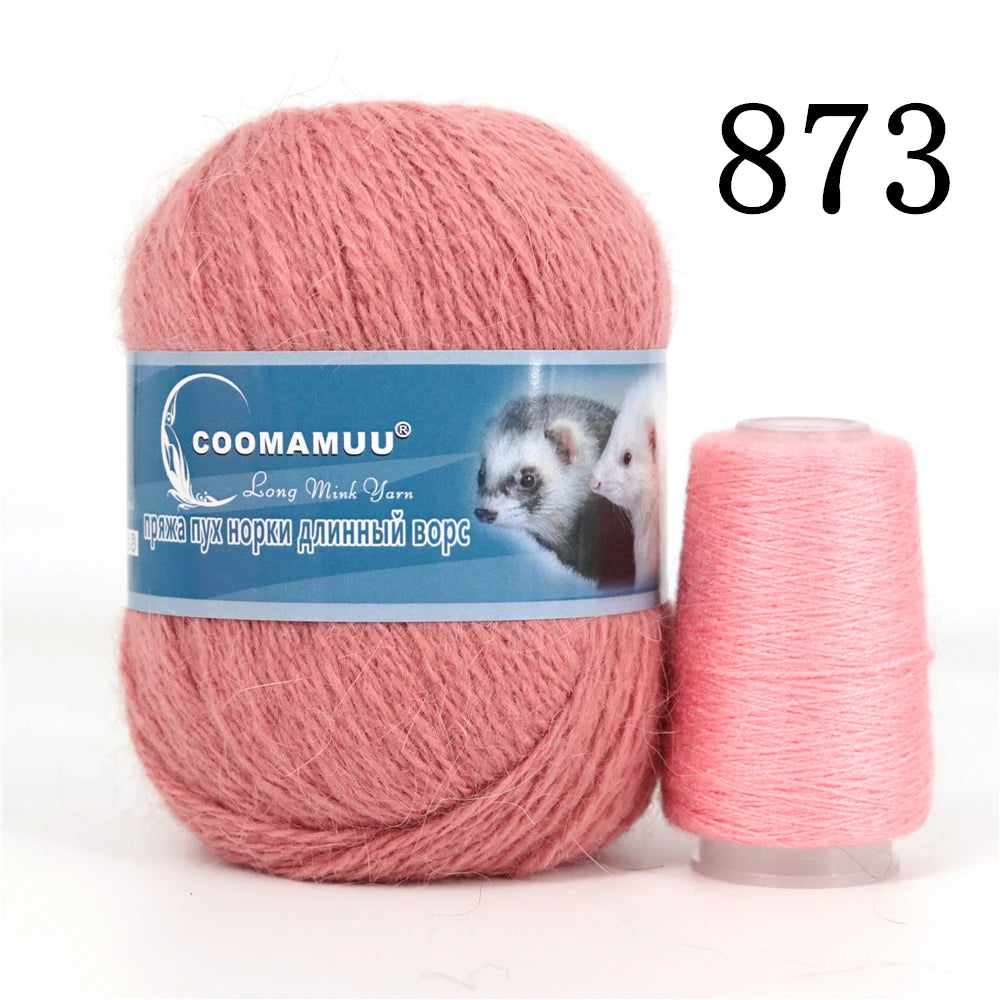 Laine à Tricoter Mink Cashmere 50g-20g - Fil Doux Anti-Bouloche