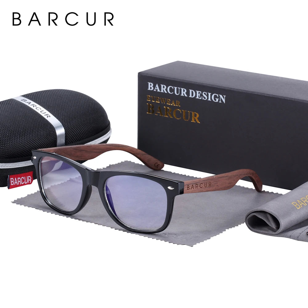 Lunettes de Soleil Bois Noyer Barcur - Polarisées Homme UV400