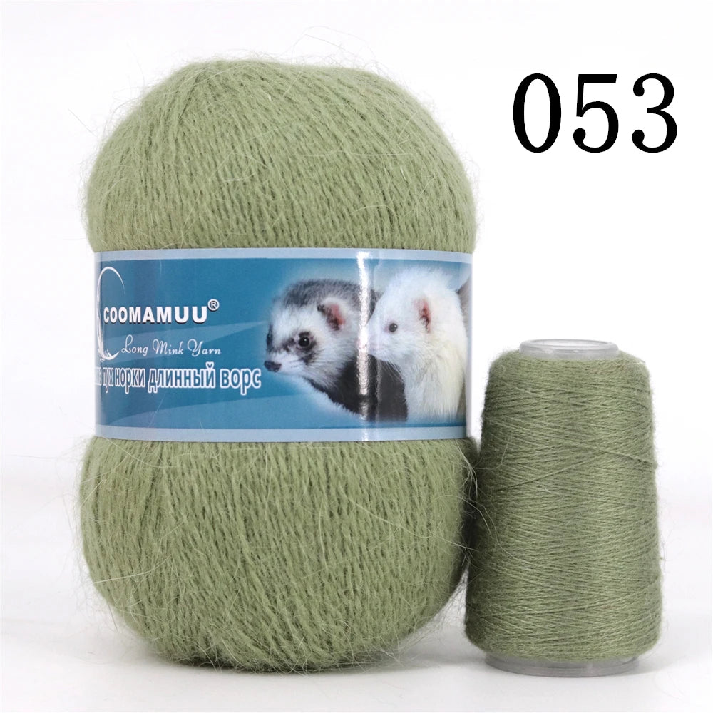Laine à Tricoter Mink Cashmere 50g-20g - Fil Doux Anti-Bouloche