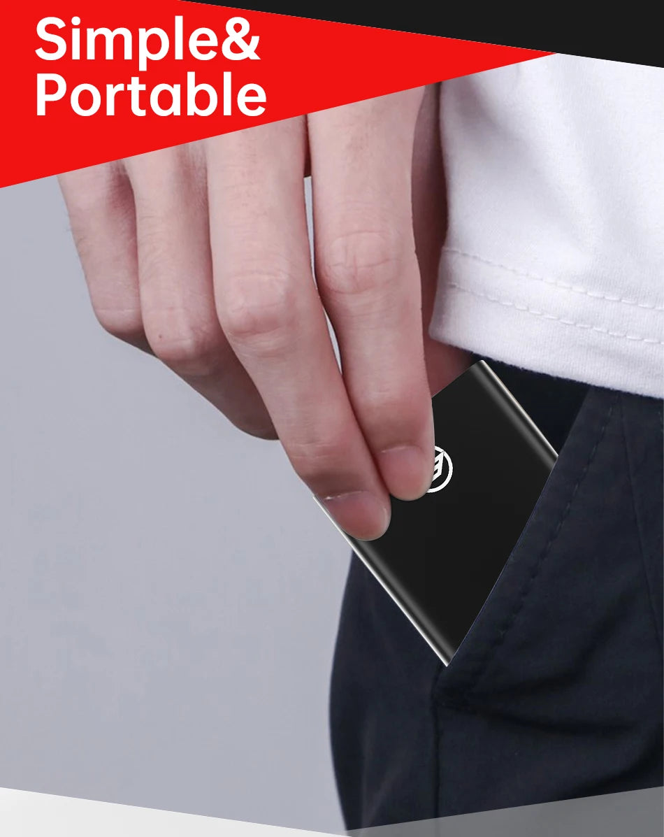 SSD Externe Portable KingSpec 120 Go à 1 To USB 3.1 Type-C