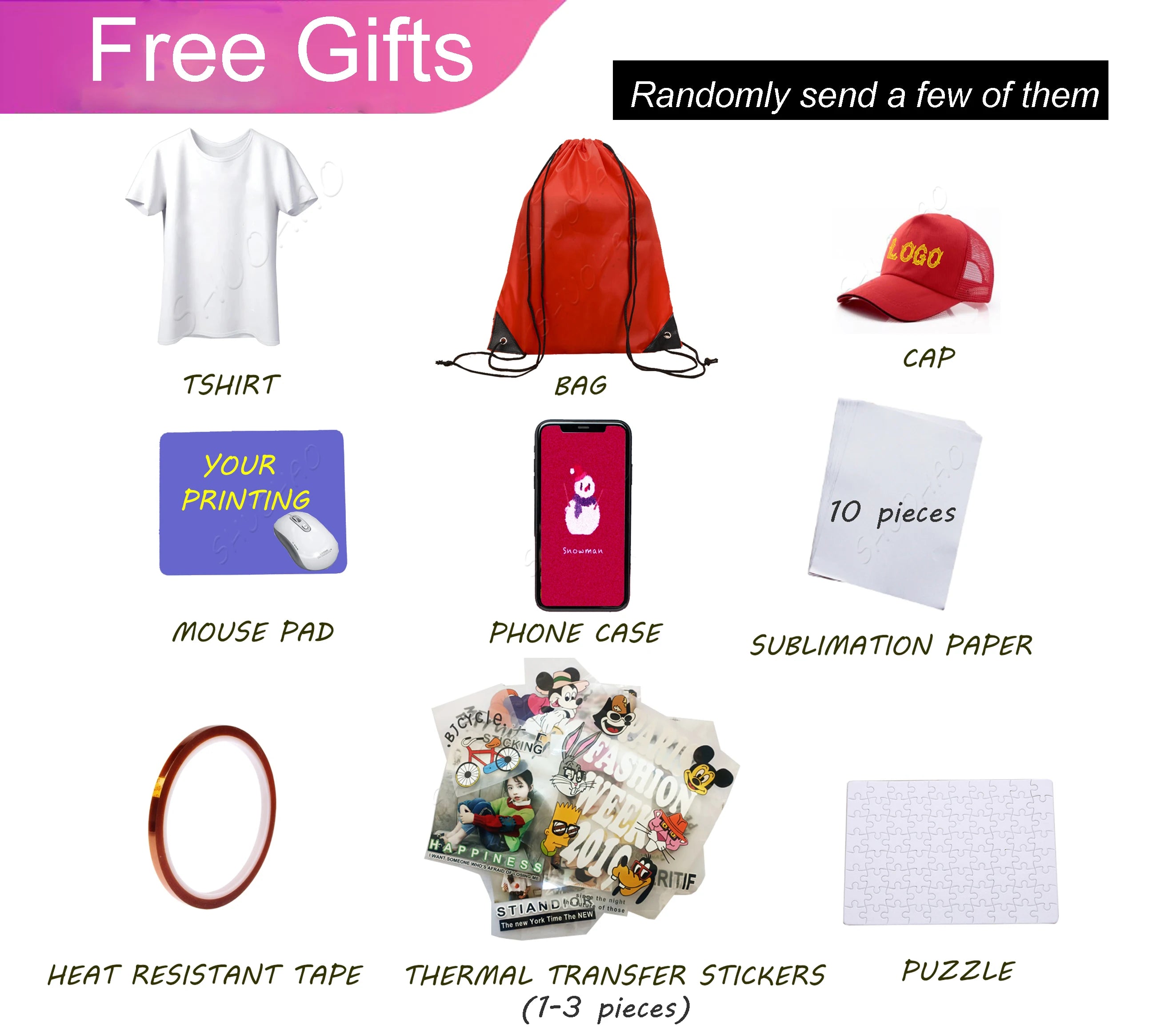 Presse à Chaud 8 en 1 Combo Sublimation T-Shirts Mugs Casquettes CE