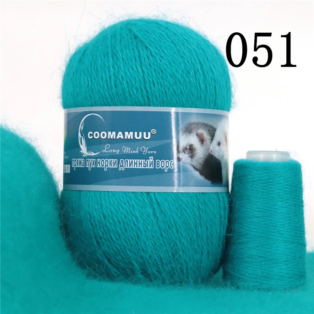 Laine à Tricoter Mink Cashmere 50g-20g - Fil Doux Anti-Bouloche