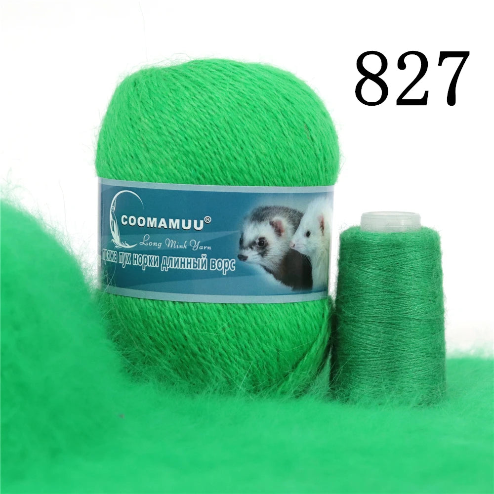 Laine à Tricoter Mink Cashmere 50g-20g - Fil Doux Anti-Bouloche