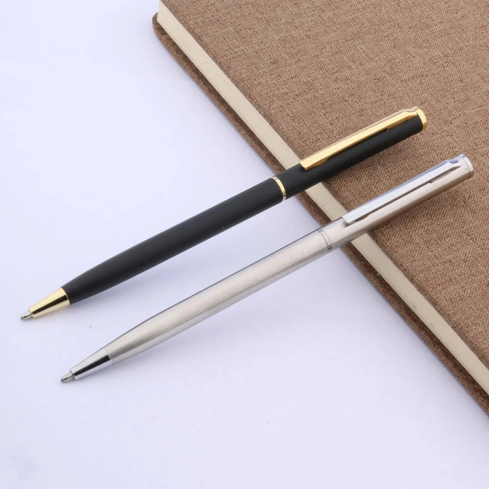 Stylo Bille Métal Noir Mat Luxe 006 - Finition Dorée Classique