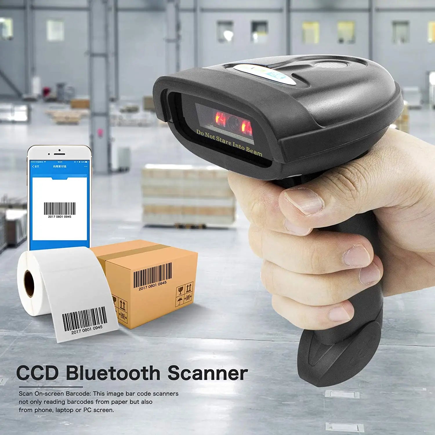 Scanner Code-Barres Bluetooth 2D QR NETUM C750 et Laser 1D C830