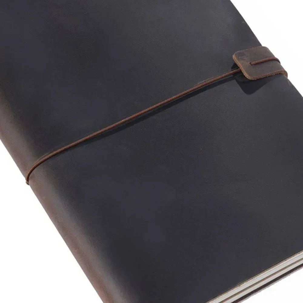 Carnet en Cuir Véritable Fait Main Vintage - Journal Intime ou Agenda