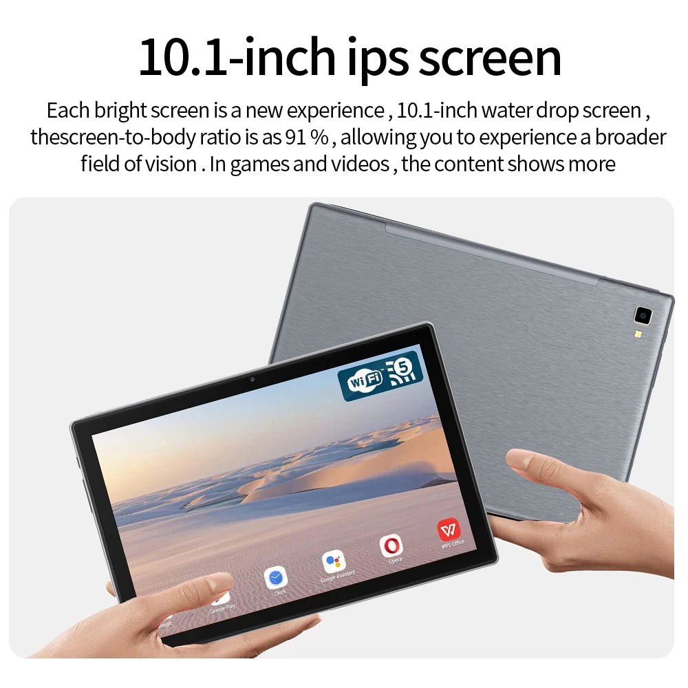 Tablette Android 10.1" Octa Core 8 Go RAM 128 Go 4G LTE Double SIM