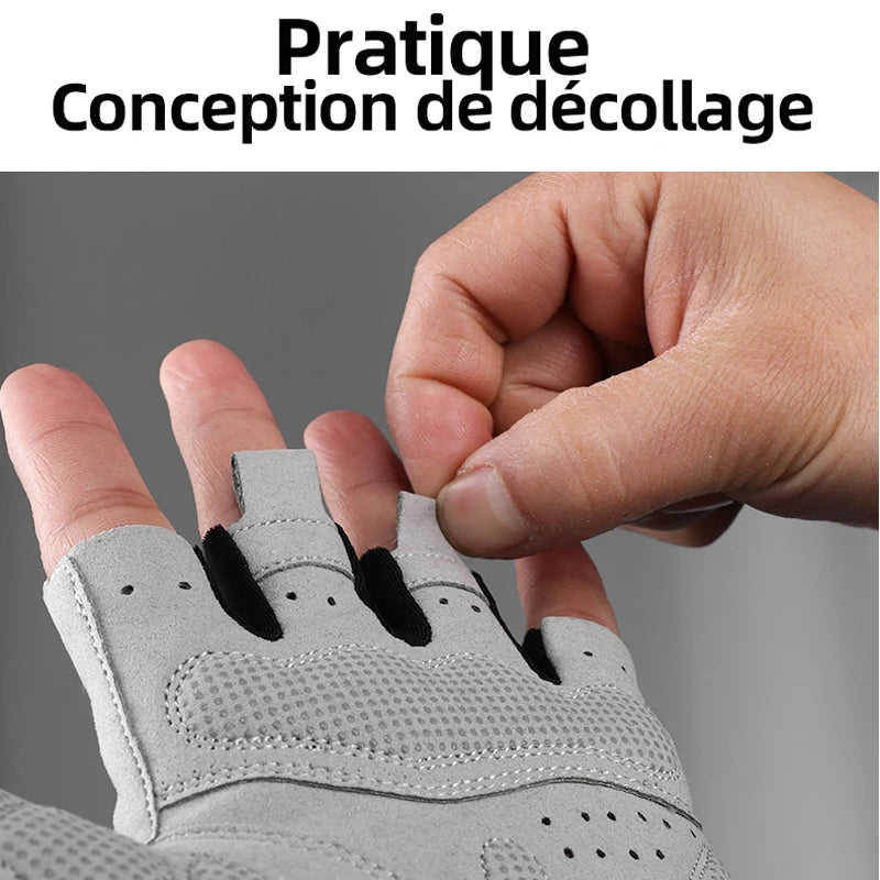 Gants Vélo Demi-Doigts RockBros - Anti-Choc et Respirants pour MTB