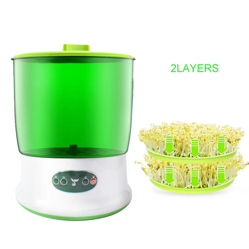 Germoir Électrique Intelligent 2 ou 3 Couches pour Pousses de Légumes