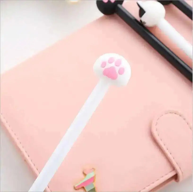Stylo Kawaii Patte de Chat Cartoon - Fournitures Scolaires et Bureau Mignonnes