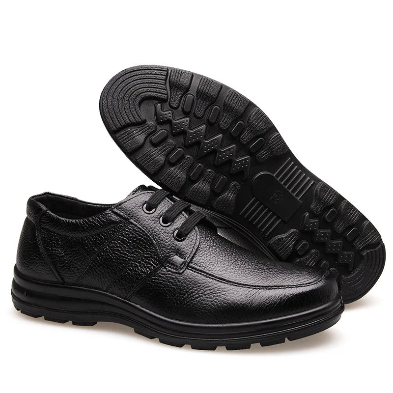 Chaussures Homme Cuir Véritable Brogues Plates - Casual et Confortables