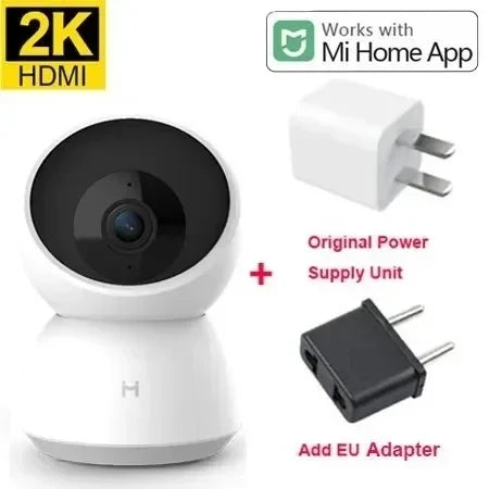 Caméra IP WiFi 2K 1296p HD 360° - Vision Nocturne et Détection Mouvement