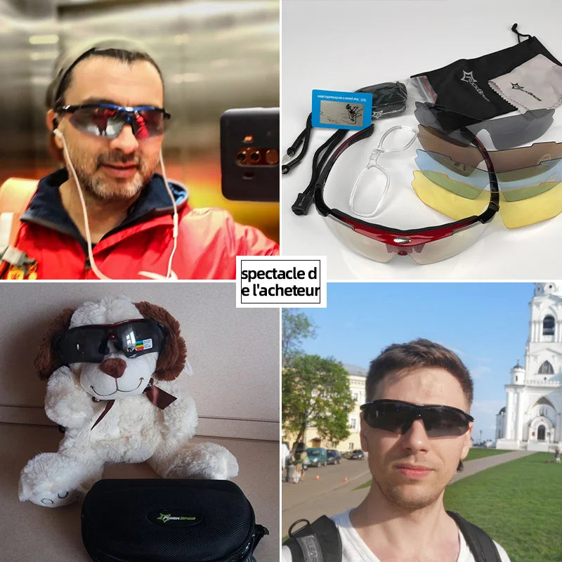 Lunettes de Soleil Polarisées RockBros pour Vélo et Sports Outdoor