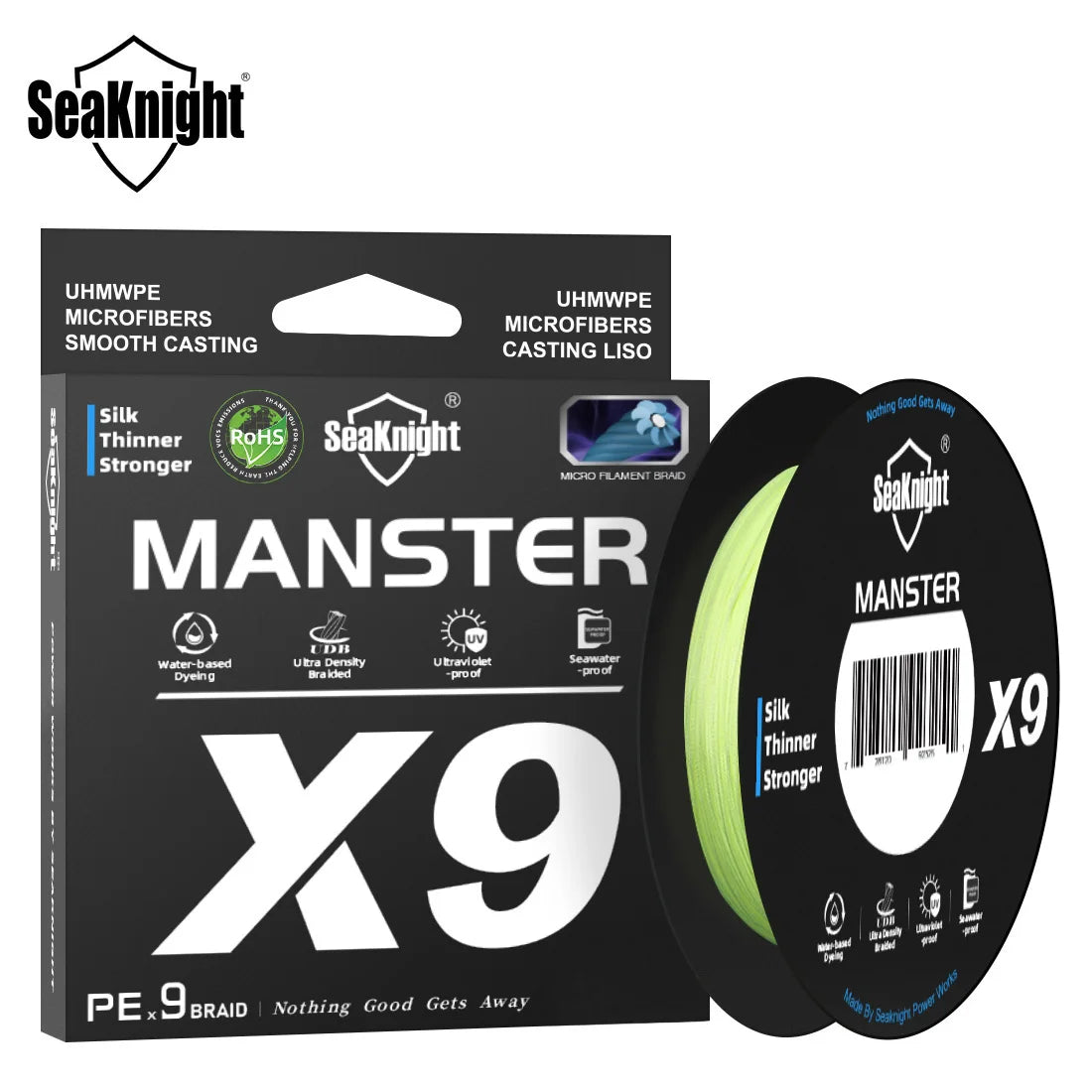 Fil de Pêche SeaKnight X9 300m/500m - Revêtement Si Anti-UV et Eau de Mer