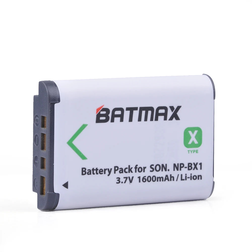 Batterie NP-BX1 + Chargeur 3 Slots LCD pour Sony RX100, WX500, HX300