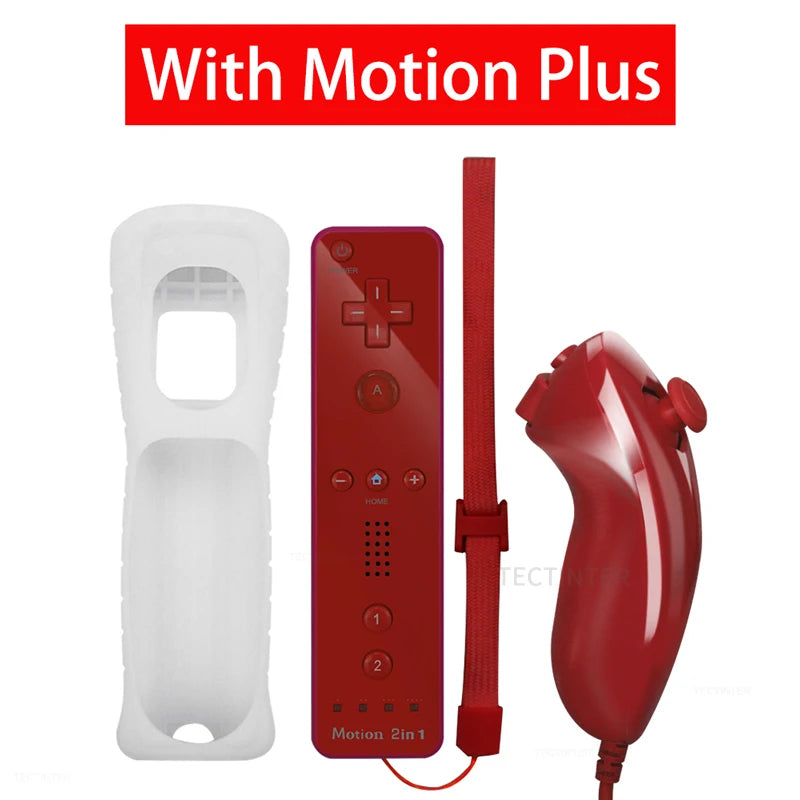 Manette 2-en-1 sans Fil pour Nintendo Wii - Gamepad avec Motion Plus