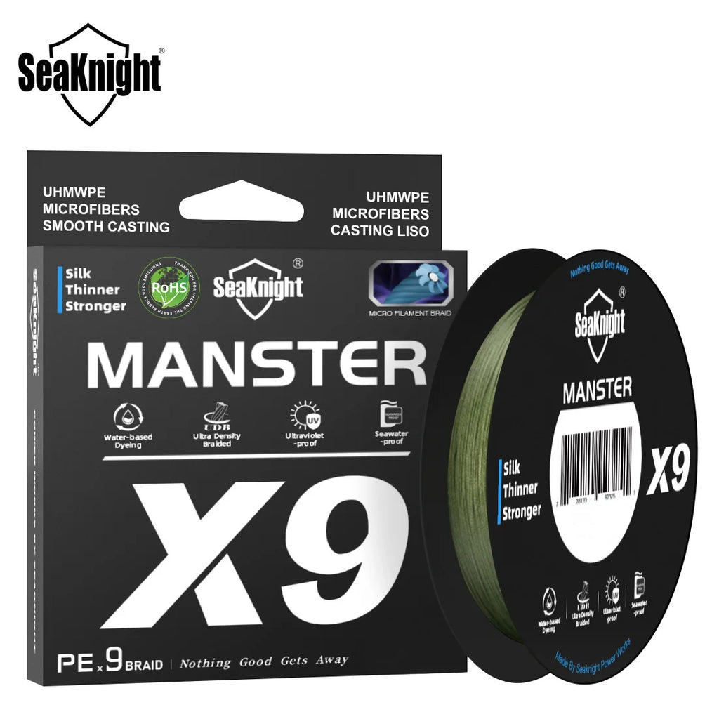 Fil de Pêche SeaKnight X9 300m/500m - Revêtement Si Anti-UV et Eau de Mer