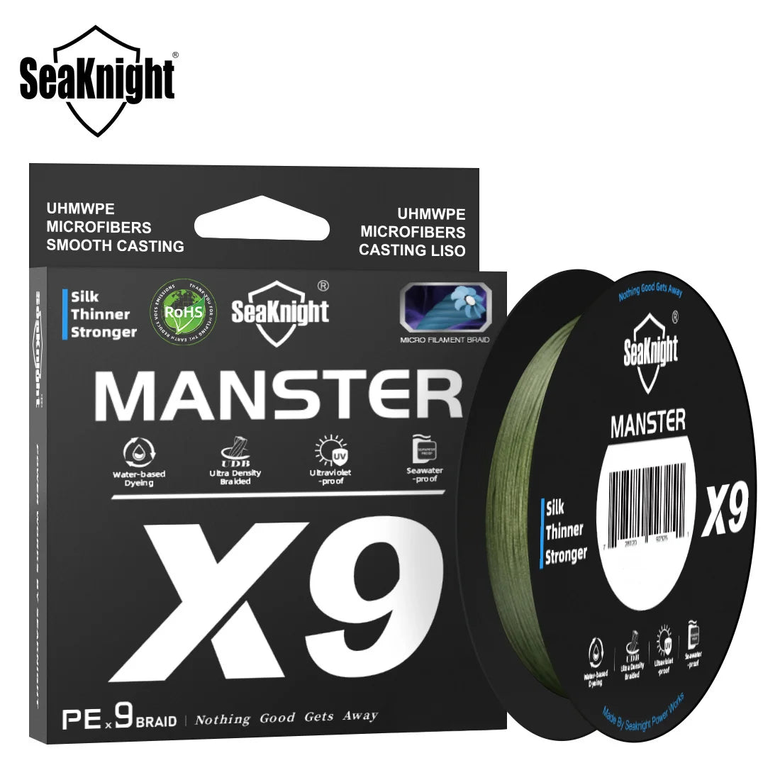 Fil de Pêche SeaKnight X9 300m/500m - Revêtement Si Anti-UV et Eau de Mer