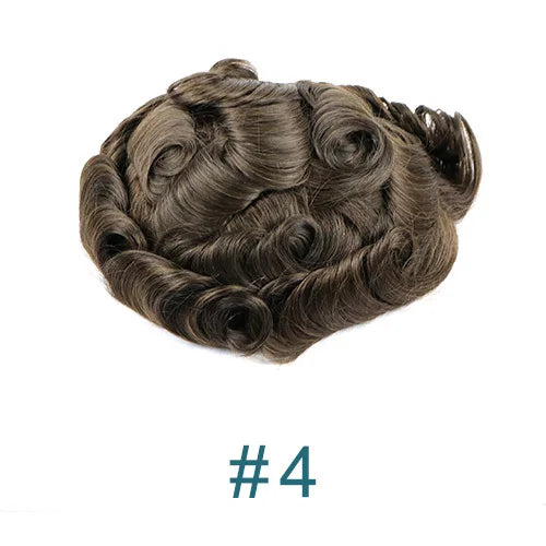 Prothèse Capillaire Homme Toupet Cheveux Humains - Base PU Peau 0.1mm