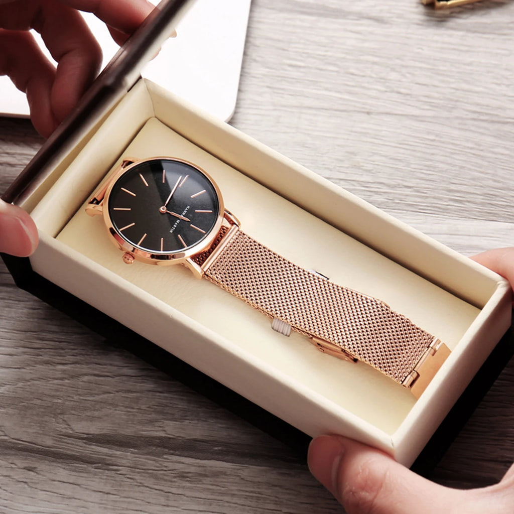 Montre Femme Hannah Martin Acier Inoxydable - Quartz Japonais Étanche