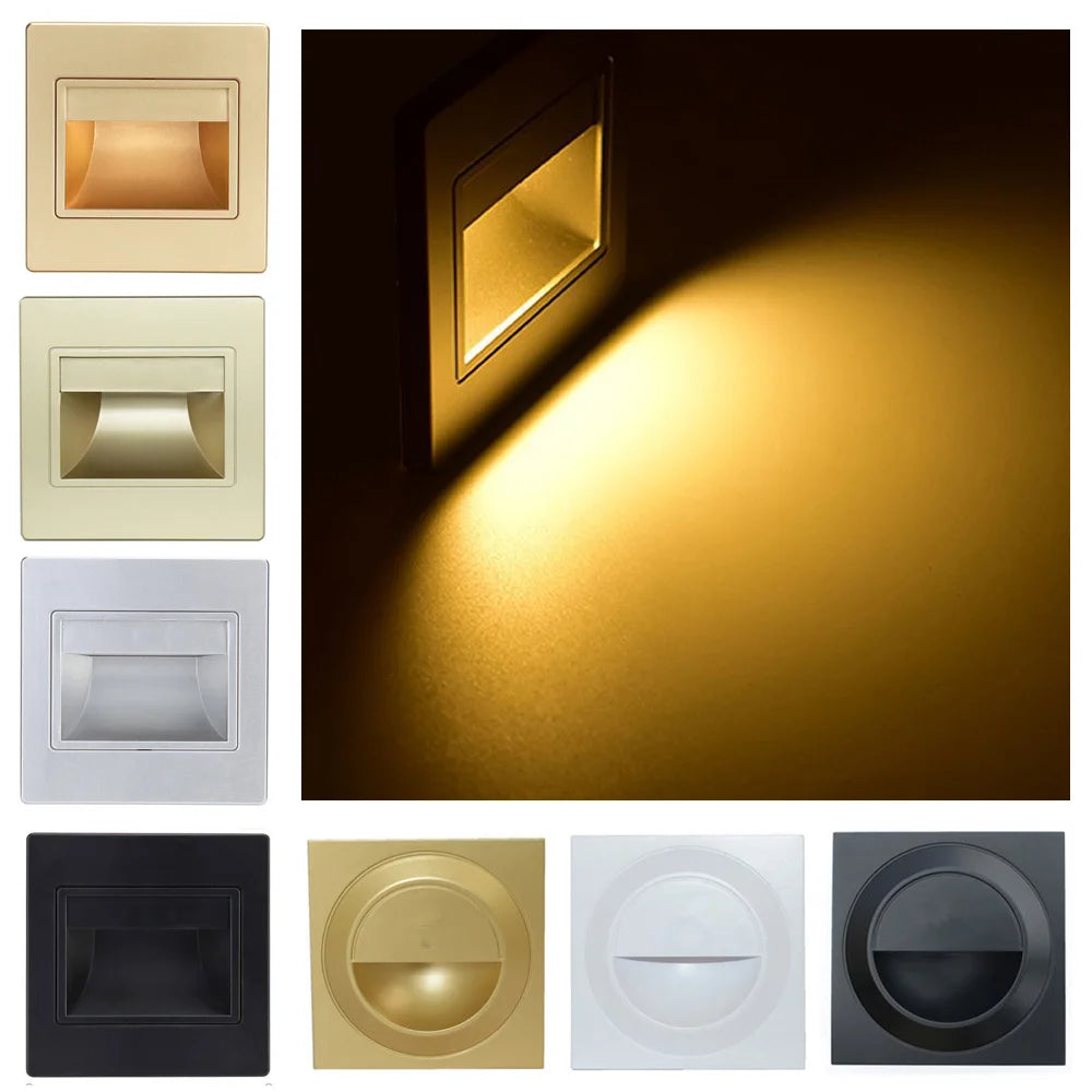Spot LED Encastrable Escalier 85-265V - Éclairage Marches et Couloirs