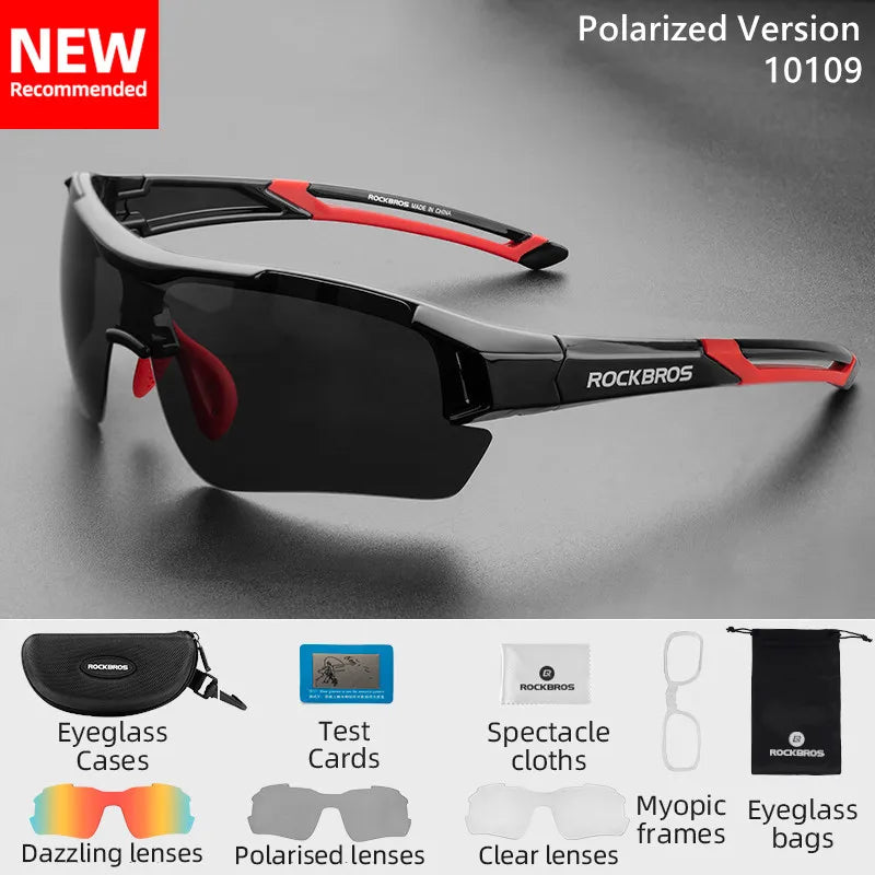Lunettes Polarisées RockBros pour Vélo Homme - Sports Route et MTB