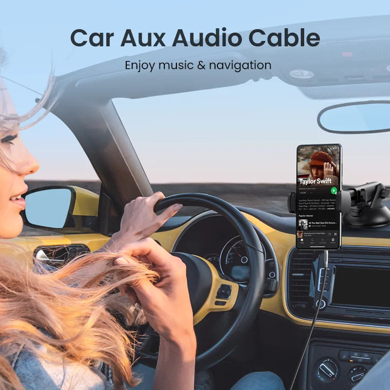 Câble AUX Jack 3.5 mm UGREEN - Audio pour iPhone, Voiture, Casque, Enceinte