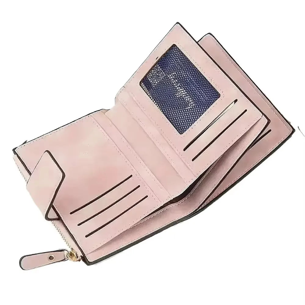 Portefeuille Femme Cuir Grande Capacité - Multi-Cartes et Poche Monnaie