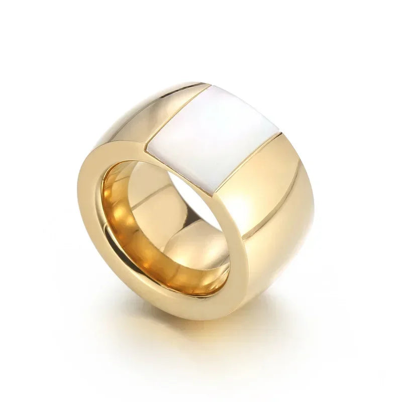 Bague Acier Inoxydable Femme - Cristal Autrichien Bleu/Vert/Rouge