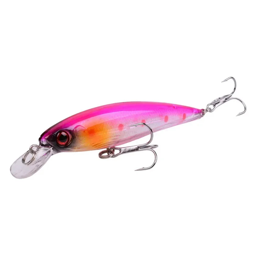 Leurre de Pêche Minnow Laser 11 cm 13 g - Crankbait avec Hameçons