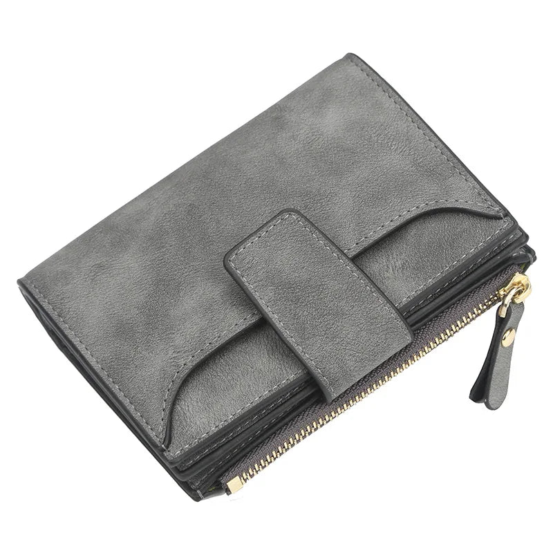 Portefeuille Femme Cuir Grande Capacité - Multi-Cartes et Poche Monnaie