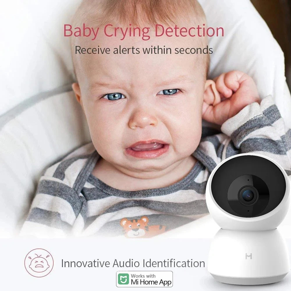 Caméra IP WiFi 2K 1296p HD 360° - Vision Nocturne et Détection Mouvement